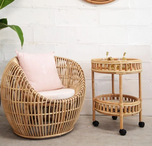 GREENCRAFT Handmade Modern Rattan <b>Accent</b> <b>Chair</b> Stylish Wicker <b>Chair</b> for Bedroom Patio <b>Living</b> <b>Room</b> Decor Vietnam - Product Image 6