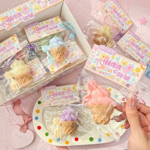 Ice Cream Cone Sensory Fidget Squeeze <b>Toy</b>-Super Soft Plastic Stress Relief 12-Piece Color <b>Box</b> Set for Girls - Product Image 5