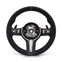Volant en microfibre entièrement recouvert de daim pour BMW F10 F15 F16 F30 F31 F35 F36 M3 F82 M5 F90 E71 E84 E93