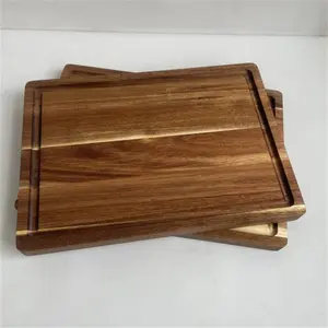 Cutting Fruit Vegetables And Carving Meats Custom Acacia Wood Chopping Board Set