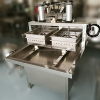 Machine de fabrication de chaînes à Double haricots pneumatique en acier inoxydable, pour la fabrication de Tofu
