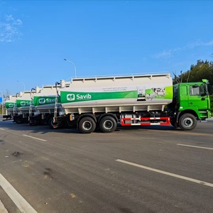 Semi-remorque agricole de grande capacité, dotée de capacités de stockage et de transport efficaces, camion de distribution automatique de nourriture en vrac. - Product Image 5