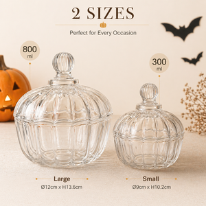 Barattolo di Vetro a Forma di Zucca per Caramelle, Contenitore per Alimenti, Decorazione Halloween, Stile Vintage per Casa e Cucina, Regalo, Vendita all'Ingrosso - Product Image 2