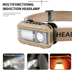Lampe frontale LED portable et réglable avec batterie rechargeable 2000 mAh pour la pêche nocturne, la course à pied et le cyclisme - Product Image 3