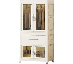 Armários de plástico organizadores de roupas, conjunto de móveis para quarto principal, armários de luxo, guarda-roupas com rodas