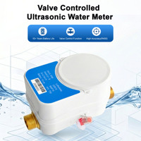 Compteur d'eau intelligent à ultrasons fileté DN15 DN20 avec vanne, pour usage résidentiel, lecture à distance LoRaWAN RS485 M-Bus