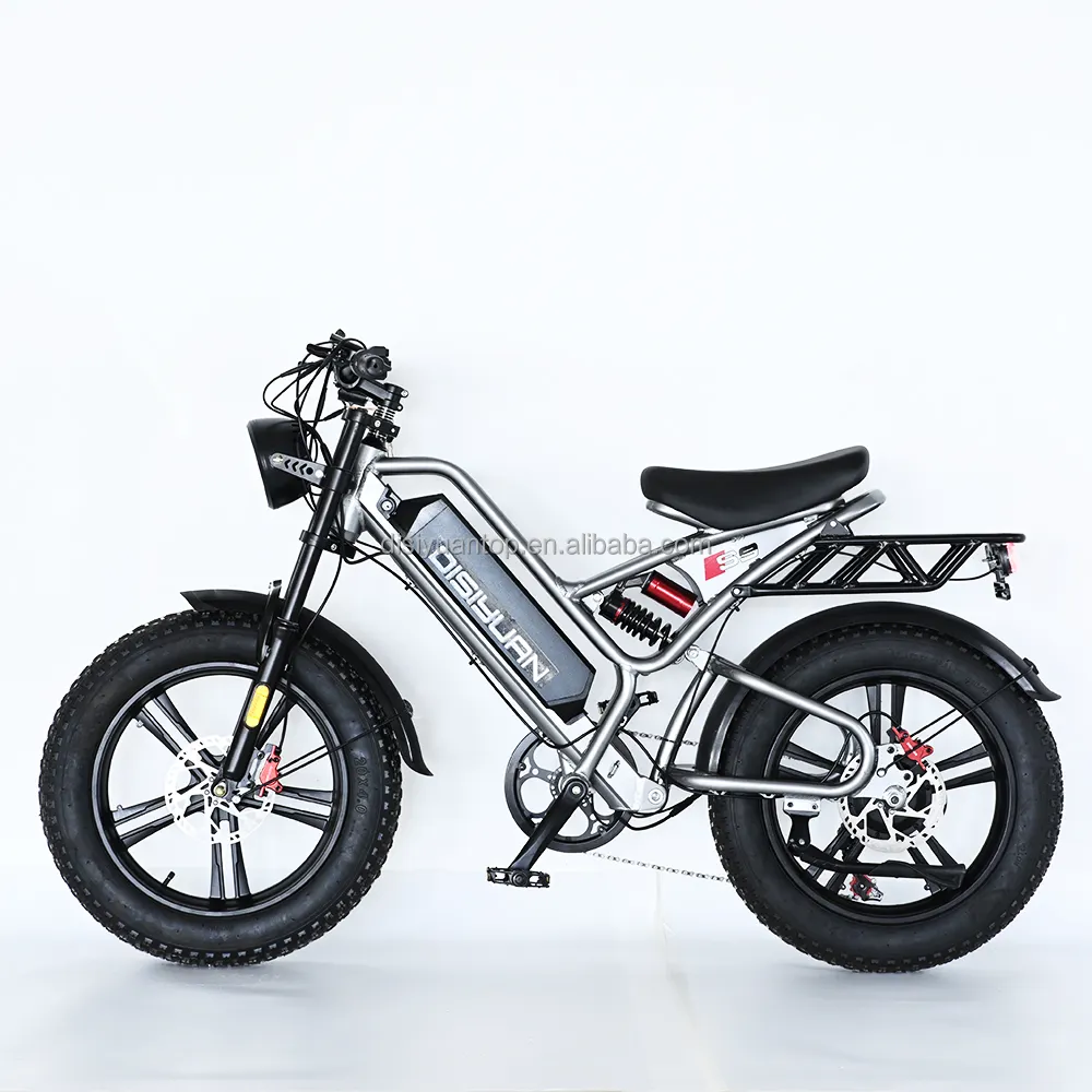 Disiyuan S9 20-дюймовый электрический велосипед с толстыми шинами, высокоскоростной 500 Вт, 750 Вт, 1000 Вт, задний ступичный двигатель, супер электровелосипед, снег, пляж, 73 электрических велосипеда