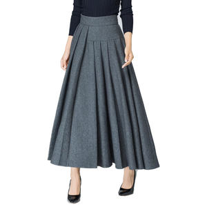 Jupe à taille élastique confortable pour femmes conçue avec un drapé doux et un attrait esthétique féminin moderne - Product Image 4