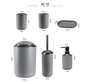 Набор из 6 аксессуаров для ванной - Product Image 6