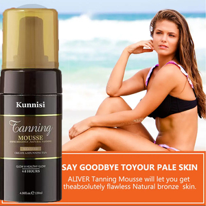 Mousse autobronzante biologique OEM autobronzante naturelle pour hommes et femmes Fonction d'éclaircissement du corps Spray de bronzage de marque privée - Product Image 4