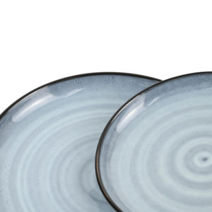 ディナーセット32ピース食器メキシコ16pcエンボス反応性食器セットリネンテクスチャ付き - Product Image 5