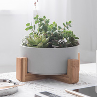 Pots à fleurs en céramique de porcelaine modernes en gros, style nordique simple, pour succulentes, grand diamètre, populaires à l'international, hydroponiques jetables