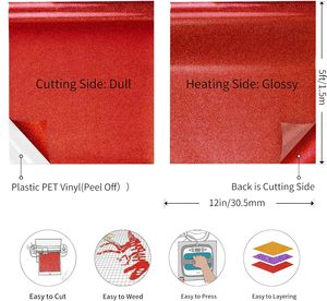 Vinyle réfléchissant pailleté pour l'impression sur t-shirt, <span class=keywords><strong>film</strong></span> de transfert réfléchissant, <span class=keywords><strong>film</strong></span> réfléchissant tendance - Product Image 6