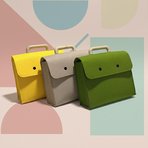 <span class=keywords><strong>Borsa</strong></span> Tote <span class=keywords><strong>in</strong></span> <span class=keywords><strong>Feltro</strong></span> Ecologica Personalizzata all'Ingrosso con Manico <span class=keywords><strong>in</strong></span> Legno Antiscivolo, Leggera e Portatile per il Pendolarismo Quotidiano - Product Image 2