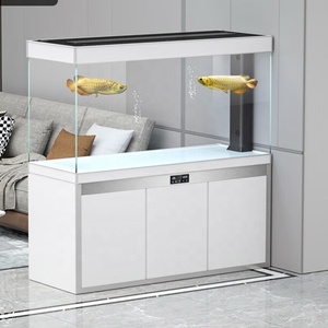 Mesa de acuarios de cristal grande transparente, tanque de peces a la venta, acuario de Pez Dragón de estilo cuadrado, tanque de peces - Product Image 4