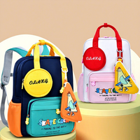 Sac à dos scolaire unisexe ultra-léger, grande capacité, imperméable, en polyester/nylon, pour l'école primaire (CP-CM1-CM2)