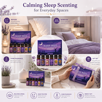 Ensemble cadeau d'huiles essentielles de qualité supérieure, 100% naturelles, de qualité thérapeutique, pour bien dormir, pour le soin de la peau du visage et du corps, relaxation