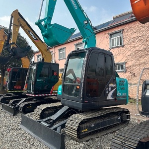 Mini-excavatrice sur chenilles d'occasion Kobelco SK75 d'origine japonaise avec moteur PLC, boîte de vitesses et pompe - Haute qualité, bonnes performances, prix avantageux - Product Image 2