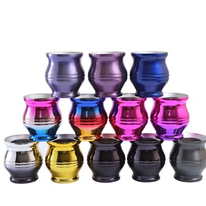 Tasse en acier inoxydable de 8 oz pour Yarba Mate naturelle avec logo personnalisé, isolation thermique pour le camping et l'usage masculin - Product Image 1