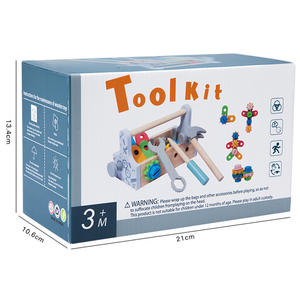 COMMIKI éducatif enfants <span class=keywords><strong>en</strong></span> <span class=keywords><strong>bois</strong></span> entretien boîte à <span class=keywords><strong>outils</strong></span> vis démontage écrou outil à main Table jouets éducatifs pour bébés garçons - Product Image 6