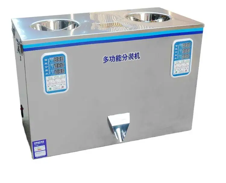 Large Capacity Double Heads Powder Rice Coffee CParticles Powder Ounting Dosing Weighing Bottle Bag Filling Packing Machine