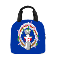 Op maat gemaakte Saipan lunchtas met grafische print voor kantoor, woon-werkverkeer, school, vissen, roadtrips, buitenpicknicks, kamperen en dagelijkse voedselopslag