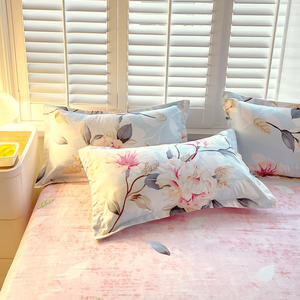 Ensemble de literie de luxe en microfibre 100% polyester, 4 pièces, motif floral moderne, doux, textiles <span class=keywords><strong>King</strong></span> Size pour la maison et les hôtels, vente en gros - Product Image 3