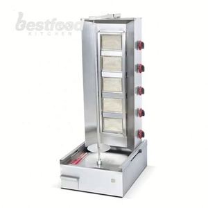Machine à <span class=keywords><strong>Kebab</strong></span>/Doner/Shawarma à Gaz 5 Brûleurs Moderne de Haute Qualité, en Acier Inoxydable Durable, Alimentation Électrique, Vente Chaude - Product Image 1