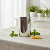 Pot en plastique HDPE de qualité alimentaire, argenté, doré, chromé, avec couvercle à vis, capacité de 16 oz, 24 oz, 32 oz, pour vitamines, protéines en poudre, capsules