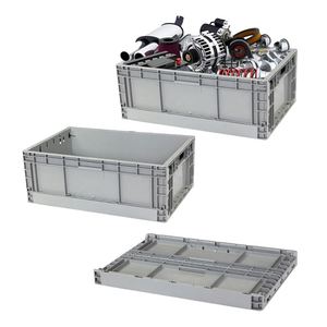Wholesale Moving <b>Box</b> Stacking and Nesting Crates Manufactures <b>Plastic</b> Crate Handheld Attached Lid Container - Product Image 6