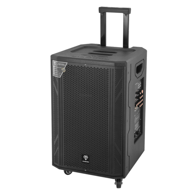 Portable K08B PA Speaker - 10" Rechargeable Indoor/Outdoor BT Karaoke Audio System -LED Display, FM/AUX/MP3/USB