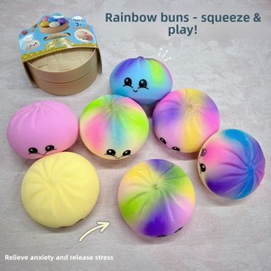 New Cute Stress-relieving Big Steamed Bun Squeeze Toy Soft Bouncy Decompression Gadget 3+ Years - Product Image 3
