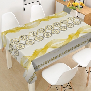 Nappe en PVC en gros d'usine de Yiwu nouvel article <span class=keywords><strong>toile</strong></span> <span class=keywords><strong>cirée</strong></span> dorée - Product Image 6