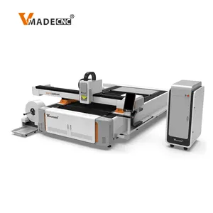 4m 5m 6m 7m 8m Aluminum Enclosed Fiber Cnc Beam 6000 w Laser Cutting Machine With Exchange Sheettable