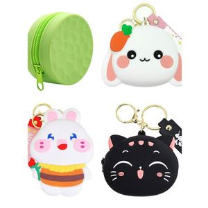 Custom Silicone Wallet, Portable Coin Purse, <b>Cable</b> & Earphone Organizer, Cosmetics Storage <b>Bag</b> - Product Image 1