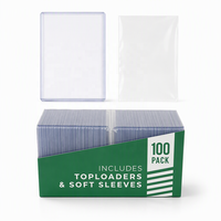 Vente en gros de protège-cartes rigides transparents 3x4 de 35 points pour cartes à collectionner, cartes de baseball, cartes sportives, cartes TCG, pour collectionneurs, fabricant