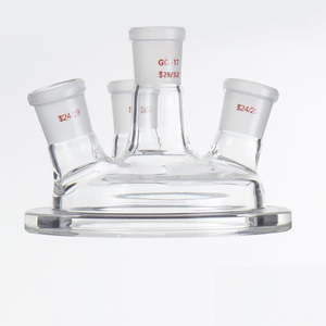 Frasco de reacción con camisa abierta de doble capa con cuatro puertos de vidrio con válvula de descarga con botella de reactor de escala 250-10000ml - Product Image 5