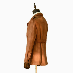 Giacca da uomo stile cacciatore retrò con tasche multiple in finta pelle scamosciata, nuova collezione Primavera 2026 - Product Image 6