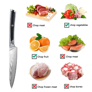 Couteau de cuisine utilitaire de 5 pouces VG10 Damas, couteau à éplucher les fruits avec manche G10, coffret cadeau premium, couteaux à découper les <span class=keywords><strong>légumes</strong></span> - Product Image 4