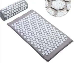 Casa Costas e pescoço Alívio da dor Acupressure Yoga Massage Acupressure Pillow Mat Massagem Yoga Mat E Pescoço Pillow Set