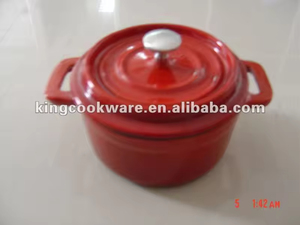 Mini <span class=keywords><strong>cocotte</strong></span> en <span class=keywords><strong>fonte</strong></span> émaillée orange pour la cuisine à domicile à <span class=keywords><strong>prix</strong></span> d'usine - Product Image 6