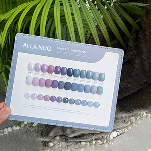 Ailanuo เจลทาเล็บ UV แบบมืออาชีพ12สีคอลเล็คชั่นเจลยาทาเล็บแบบสั่งทำขวดเจลสีฟรี