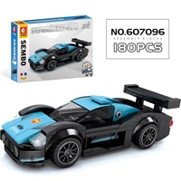 SEMBO Jouet éducatif de construction de véhicules, modèle de voiture classique, ensemble de blocs de construction, 72 pièces, plastique ABS, échelle 1:8, DIY