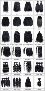 Extensiones de cabello virgen brasileño VMAE 100g Color Natural Afro Kinky Jerry Curly Yaki Kinky Straight Ponytail Body Wave Dropship - Product Image 6