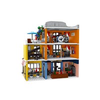 Vente Flash 2016 Mork Construction Toy Building Block City Music Club Set with Light Modern Buildings Theme
