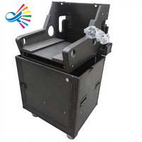 Boîtier de transport hydraulique personnalisé Goodcase pour table de mixage Wave LV1 avec support pour ordinateur et espace 2U 1U sous le plateau