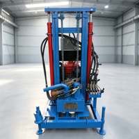 Machine de forage de puits d'eau portable de 200 m, équipement de forage mobile pour puits d'eau, prix d'usine en gros OEM ODM