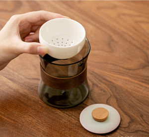 <span class=keywords><strong>ชุด</strong></span>น้ำชาพกพาอเนกประสงค์ 7 ออนซ์ รุ่นโมเดิร์น ทำจากเซรามิกพอร์ซเลน พร้อมกาน้ำ<span class=keywords><strong>ชา</strong></span>แบบหมุนได้ ตัวกรองแบบหมุนได้ สำหรับ<span class=keywords><strong>ชง</strong></span><span class=keywords><strong>ชา</strong></span><span class=keywords><strong>จีน</strong></span>กงฟูและกาแฟ - Product Image 4