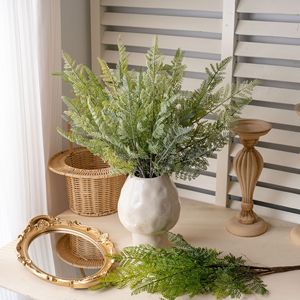Bouquet de fougères artificielles Xianting, blanc et vert, en PVC, fait main, décoration de mariage, plante artificielle, 120 cm - Product Image 1