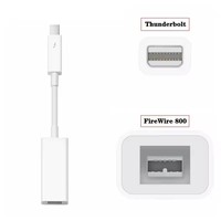 Adaptateur Apple Thunderbolt vers FireWire 800 Thunderbolt vers Fire 1394B, adapté aux ordinateurs Mac équipés de ports Thunderbolt